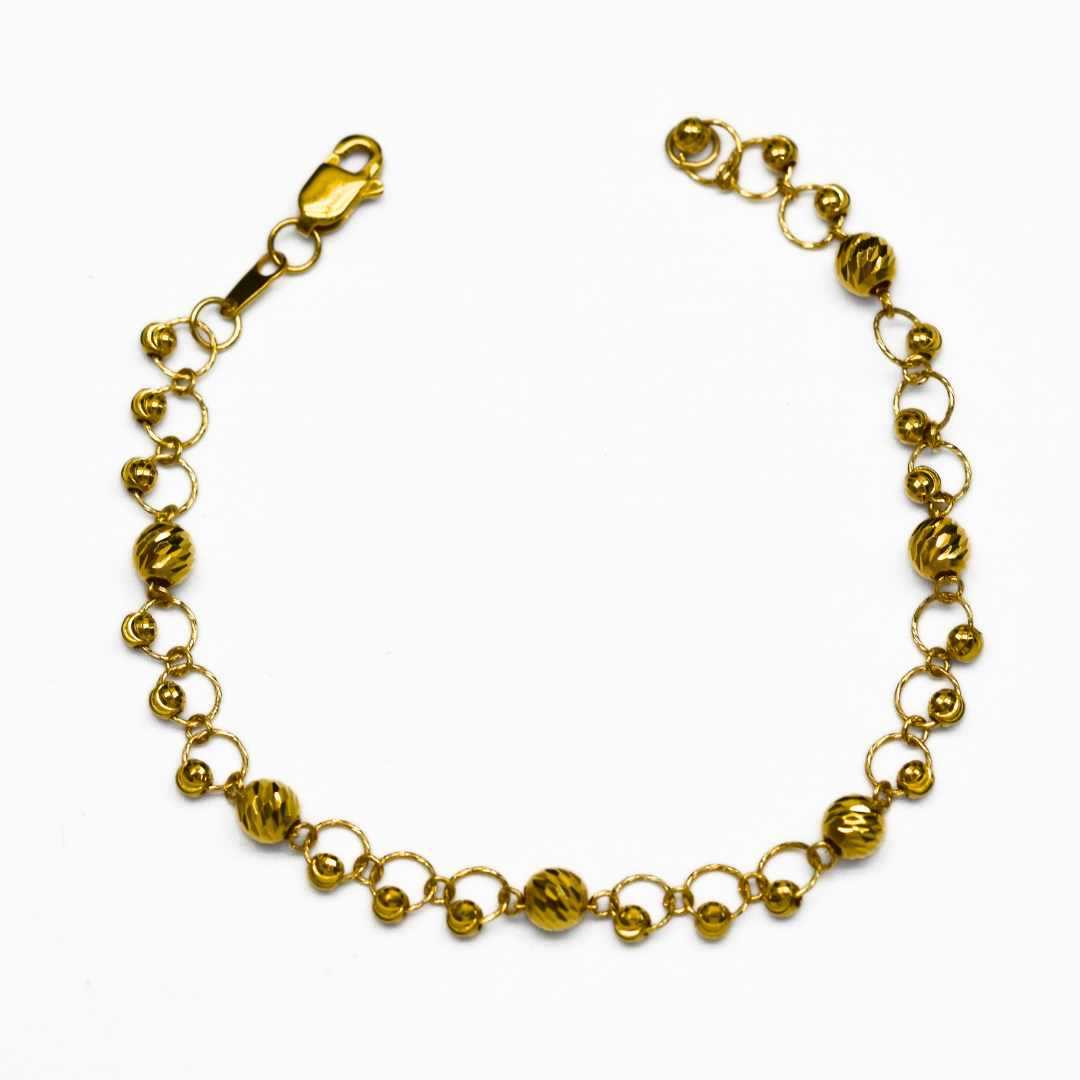 Picture of Bead Design Gold Bracelet